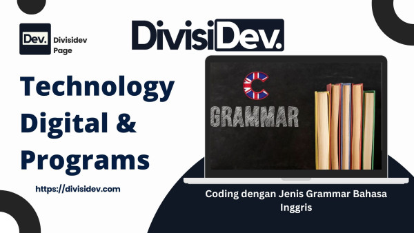 Coding dengan Jenis Grammar Bahasa Inggris